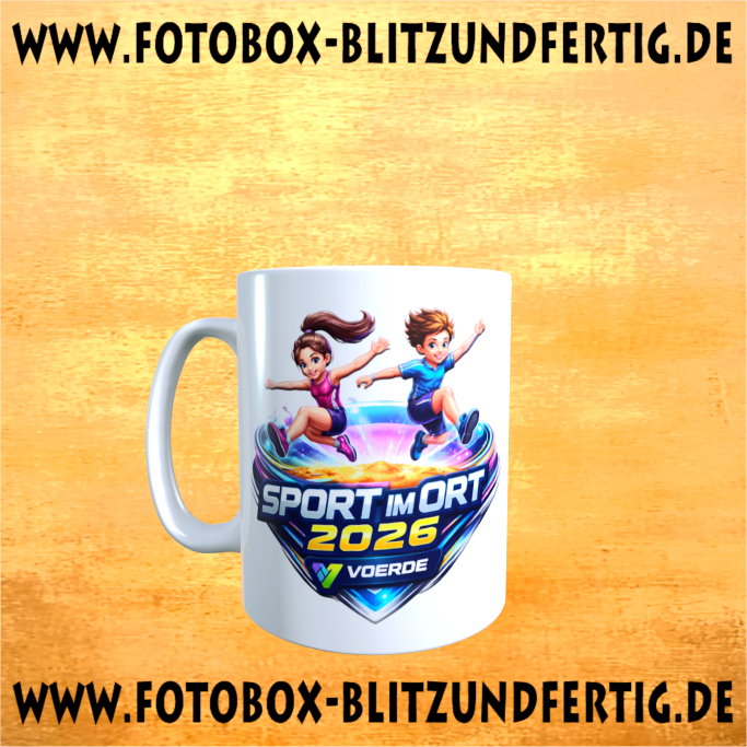Sport im Ort Tasse